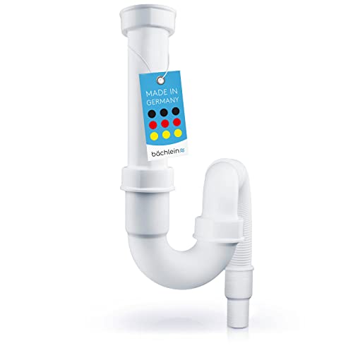 Bächlein flexibler Röhrensiphon für Küchenspüle - Geruchsverschluss ohne Geräteanschluss - Siphon für die Küchenspüle von Bächlein