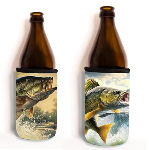 Bäng Läng Flaschenkühler für Bierflaschen und Dosen – (0,5l) – Langhaltende Kühle, Carp, Pike, 2 stk. von Bäng Läng