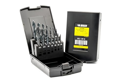 BAER Gewindeschneider Set M3 - M12 TriTap HSSE-VAP: Gewindebohrer Set Sackloch | Kernlochbohrer - Gewindeschneidsatz - Maschinengewindebohrer - Gewinde - Werkzeug BAER Gewindeschneider Set M3 - M12 TriTap HSSE-VAP: Gewindebohrer Set Sackloch | Kernlochbohrer - Gewindeschneidsatz - Maschinengewindebohrer - Gewinde - Werkzeug von Baer