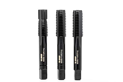 BAER HSSE Handgewindebohrer Set M 10 x 1,5 vaporisiert für Edelstahl - 3-teiliges Gewindebohrer Satz - Vorschneider mit Führungszapfen - Gewinde schneiden - Innengewinde BAER HSSE Handgewindebohrer Set M 10 x 1,5 vaporisiert für Edelstahl - 3-teiliges Gewindebohrer Satz - Vorschneider mit Führungszapfen - Gewinde schneiden - Innengewinde von Baer