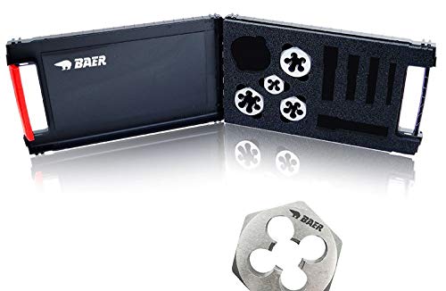 BAER Set HSS: Sechskantschneidmuttern G (BSP) 1/8'' - 1/2'' - Gewinderschneider Satz | Schneidmutter-Set | Rohrgewindeschneider von BaerCoil