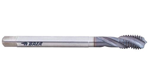 Baer Maschinengewindebohrer M2,2 Gewindebohrer HSSE TiAIN Form D 40° RSP - Gewindeschneider M 2,2 x 0,45 - DIN 371 - Gewinde Bohrer für Sackloch - vielseitig einsetzbar und qualitativ hochwertig von BaerCoil