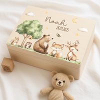 Erinnerungskiste, Erinnerungskiste Baby, Babygeschenk Geburt, Neugeborenen Geschenk, Erinnerungsbox, Boîte Souvenir Bébé von BaerenfreundeDE