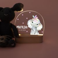 Nachtlicht Elefant, Kinder, Taufe, Mädchen, Taufe Geschenk Babygeschenk Geburt Nachtlicht Elefant, Kinder, Taufe, Mädchen, Taufe Geschenk Babygeschenk Geburt von BaerenfreundeDE