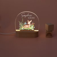 Nachtlicht Reh Mit Namen, Geburt, Babygeschenk, Geburt Geschenk Mädchen, Nachtlicht, Mädchenzimmer, Babyzimmer, Einschlafhilfe Nachtlicht Reh Mit Namen, Geburt, Babygeschenk, Geburt Geschenk Mädchen, Nachtlicht, Mädchenzimmer, Babyzimmer, Einschlafhilfe von BaerenfreundeDE