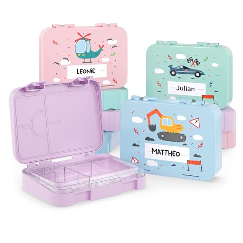 Bärenwerke AF MB 2115 Personalisierte Kinder Brotdose mit Name - Lunchbox mit Fächern und Unterteilung - Geschenkidee Bärenwerke AF MB 2115 Personalisierte Kinder Brotdose mit Name - Lunchbox mit Fächern und Unterteilung - Geschenkidee von Bärenwerke