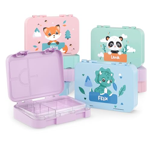 Bärenwerke ET MB 2115 Personalisierte Kinder Brotdose mit Name - Lunchbox mit Fächern und Unterteilung - Geschenkidee Bärenwerke ET MB 2115 Personalisierte Kinder Brotdose mit Name - Lunchbox mit Fächern und Unterteilung - Geschenkidee von Bärenwerke