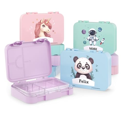 Bärenwerke EW MB 2115 Personalisierte Kinder Brotdose mit Name - Lunchbox mit Fächern und Unterteilung - Geschenkidee Bärenwerke EW MB 2115 Personalisierte Kinder Brotdose mit Name - Lunchbox mit Fächern und Unterteilung - Geschenkidee von Bärenwerke