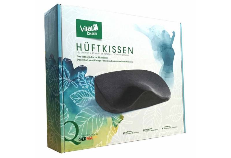 Bärle Kissen Manufraktur GmbH Sitzkissen Vital Kissen - Orthopädisches Sitzkissen - Anthrazit von Bärle Kissen Manufraktur GmbH