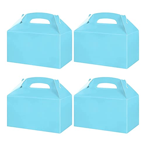 Baeroprki 50 Stück -Leckerli-Boxen Weiß mit, Papier-Geschenktüten, Giebelboxen Blau von Baeroprki