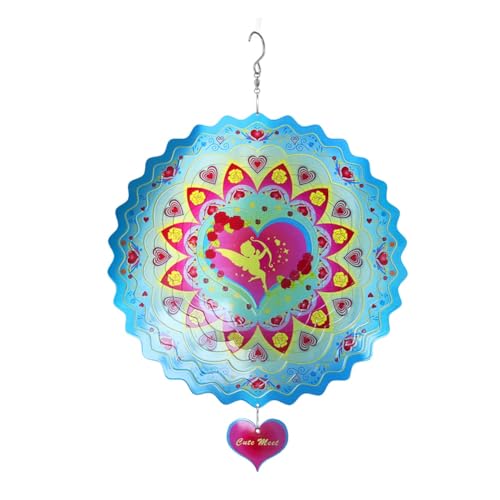 Baeroprki zum AufhäNgen, 30,5 cm GroßE 3D-Windskulptur Aus Edelstahl, WindfäNger für Outdoor, Garten, Kunsthandwerk, Ornamente B von Baeroprki