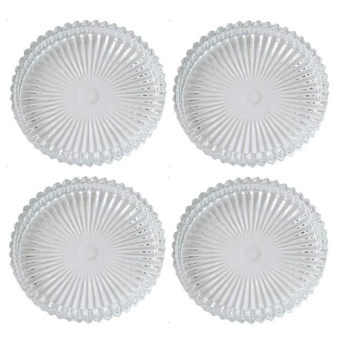 Bafnsiji 4PCS Glas Kerzenhalter, 10cm Glas Kerzenteller, Kerzenhalter für Stumpenkerzen, Klarglas Stumpenkerzenteller, transparente Kerzenuntersetzer für Hochzeiten, Partys, Wohnkultur,A Bafnsiji 4PCS Glas Kerzenhalter, 10cm Glas Kerzenteller, Kerzenhalter für Stumpenkerzen, Klarglas Stumpenkerzenteller, transparente Kerzenuntersetzer für Hochzeiten, Partys, Wohnkultur,A von Bafnsiji