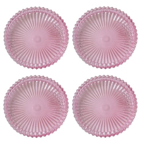 Bafnsiji 4PCS Glas Kerzenhalter, 10cm Glas Kerzenteller, Kerzenhalter für Stumpenkerzen, Klarglas Stumpenkerzenteller, transparente Kerzenuntersetzer für Hochzeiten, Partys, Wohnkultur,D Bafnsiji 4PCS Glas Kerzenhalter, 10cm Glas Kerzenteller, Kerzenhalter für Stumpenkerzen, Klarglas Stumpenkerzenteller, transparente Kerzenuntersetzer für Hochzeiten, Partys, Wohnkultur,D von Bafnsiji