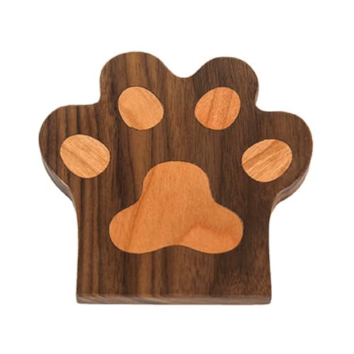 Bafnsiji Katzenklauen-Untersetzer, Getränkeuntersetzer aus Naturholz, hitzebeständige Getränkeuntersetzer, dekorative Untersetzer aus Holz, Untersetzer für Getränke, alle Arten von Tassen,B von Bafnsiji