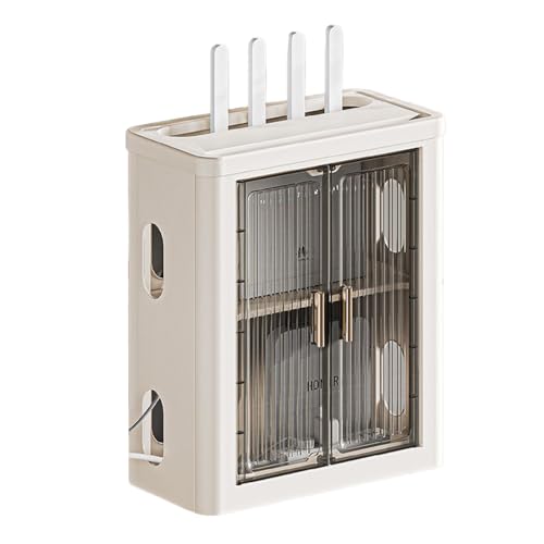 Bafnsiji WiFi Router Aufbewahrungsbox, Power Stripe Organizer, WiFi Router Box, Wand-WiFi-Boxen, Kabel Organizer Box für die Lagerung von Drähten und Routern von Bafnsiji