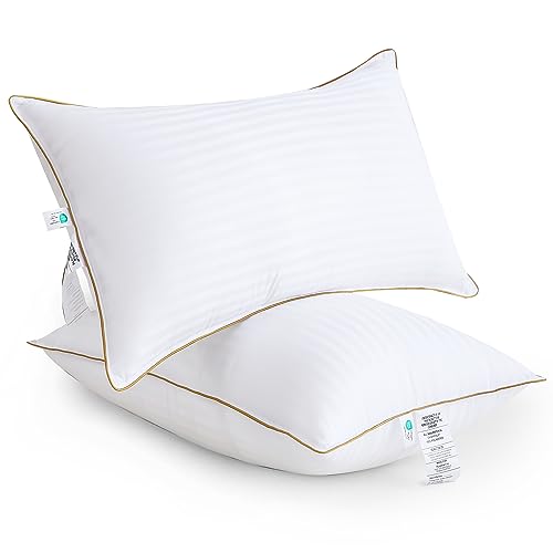Bafode Bettkissen, Hotelkissen Standardgröße 2er Set, weiches Daunen-Alternativkissen für Seitenschläfer, Rücken- oder Bauchschläfer Bafode Bettkissen, Hotelkissen Standardgröße 2er Set, weiches Daunen-Alternativkissen für Seitenschläfer, Rücken- oder Bauchschläfer von Bafode