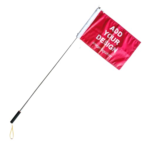 Personalisiertes Flaggenbanner Benutzerdefinierte Flaggen mit Teleskop-Fahnenmast Edelstahlstange (stil 1, 50x75 cm) von Bagetu