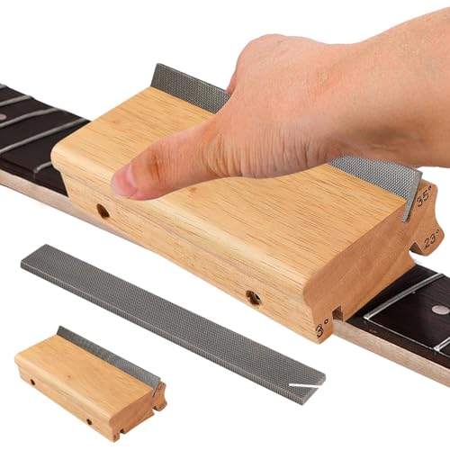 Bundstäbchen-Abrichtfeile - Bundstäbchen-Enden-Feile | Werkzeug Zum Bearbeiten Von Bundstäbchen Für Gitarre Bass Banjo Anfänger Und Musiker von Bagiaope