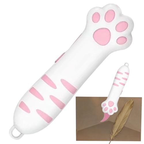 Cat Paw Mini Box Cutter | Retractable Cat Claw Cutter | Katzenpfoten-Design Tasche Messer | Tragbarer Briefumschlagschneider Brieföffner, Paketöffner von Bagiaope