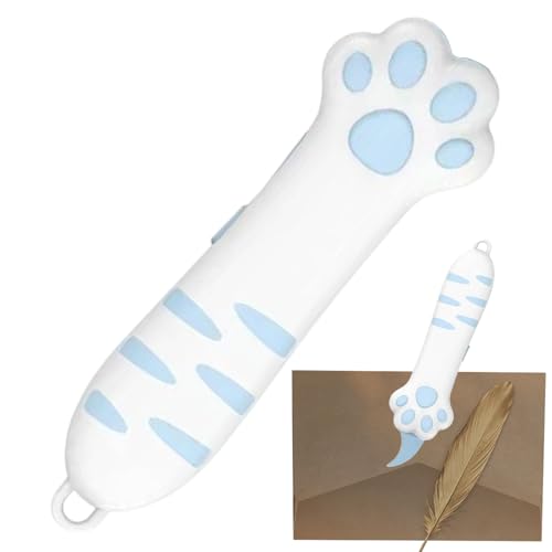 Cat Paw Mini Box Cutter | Retractable Cat Claw Cutter | Katzenpfoten-Design Tasche Messer | Tragbarer Briefumschlagschneider Brieföffner, Paketöffner von Bagiaope