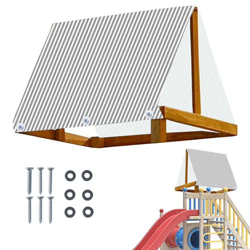 Ersatz Markise Für Schaukel - Wasserfeste 109 X 229 cm Tarplane Überdachung - Zubehör Für Pavillon Und Pergola Für Garten Und Terrasse Als Sonnenschutz Für Familie Picknick Mit Freunden von Bagiaope