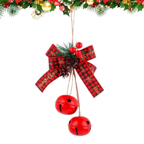Weihnachtsglocken,Klingelglocken Mit Schleife Weihnachtsdekoration | Dekoartikel Für Party Garten Wohnzimmer Fenster Dekoration Weihnachtsglocken,Klingelglocken Mit Schleife Weihnachtsdekoration | Dekoartikel Für Party Garten Wohnzimmer Fenster Dekoration von Bagiaope