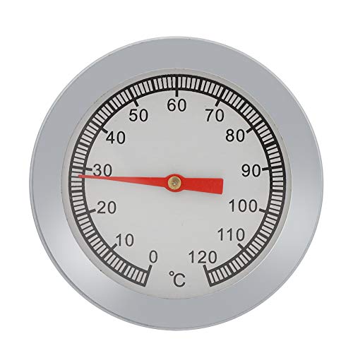 Bagima 1 Stück BBQ-Thermometer-Messgerät, Edelstahl, für Holzkohlegrill, Räucherofen, Temperaturanzeige, Pit-BBQ-Grill-Thermometer mit Analoger Skala, Outdoor-BBQ-Rauchen von Bagima