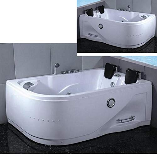 Spa 180 x 120 Full optional mit doppelter Massage 22 Düsen Luft und Wasser Version rechts von Bagno Italia