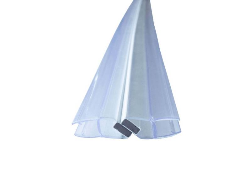 Bagnoxx Duschdichtung, L: 200 cm, (Duschdichtung Magnetdichtung für Duschtüren, 200cm, 2-teilig, 1-St), Schließwinkel von 90 & 180 Grad, Schiebetür, einseitige Öffnung von Bagnoxx