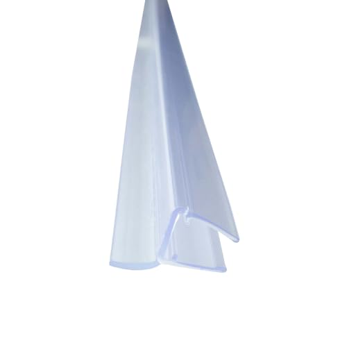 Bagnoxx Duschdichtung Spaltdichtung, Türdichtung Transparent für 8mm Glasstärke für Glas Duschtür, Duschlippe aus PVC, schimmelbeständig von Bagnoxx
