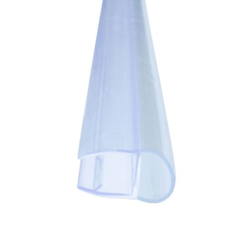 Bagnoxx Duschdichtung Hohlkammerprofil Spaltdichtung 200cm für 8mm Glasstärke, Abdichtung Dusche Transparent zwischen Duschwand und weiterem Glaselement von Bagnoxx
