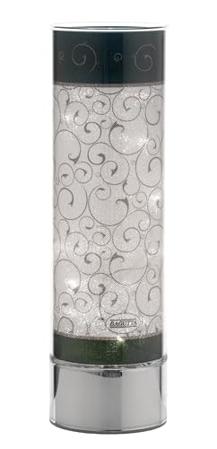 Bagutta Lampe aus Glas Höhe 30 cm mit grünem Lockendekor. Die Referenz lautet L 7051-30. von Bagutta