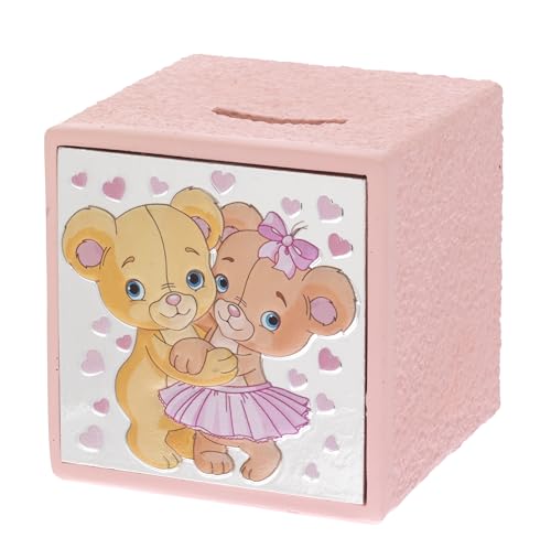 Bagutta Spardose Spardose Würfel Bärchen rosa Die Referenz ist B 4206-01 R. von Bagutta