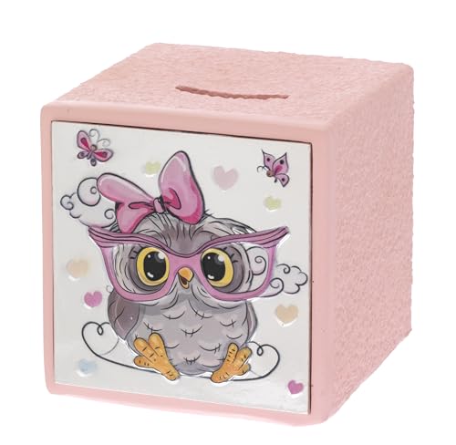 Bagutta Spardose Spardose Würfel Eule rosa Die Referenz lautet B 4206-03 R von Bagutta