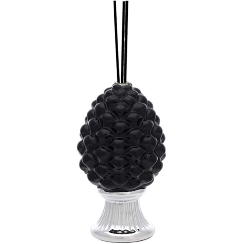 Bagutta Zapfen mit schwarzem Diffusor mit silbernem Sockel Höhe: 10 cm Die Referenz ist 2114-01 Ane von Bagutta