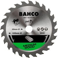 Bahco - 24-Zähne Kreissageblätter für Akku-Kreissägen in Holz 150 mm x 10 mm von Bahco