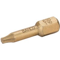 Bahco 1/4 Diamant-Torsions-Schraubendreher Bits für TORX-T10-Schrauben 25 mm - 5 Stk. pro Kunststoffbox von Bahco