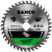 Bahco 20-Zähne Kreissägeblätter mit hartmetallbestückten, mittelgrobe Zähne für Arbeiten in Holz, 210 mm Bahco 20-Zähne Kreissägeblätter mit hartmetallbestückten, mittelgrobe Zähne für Arbeiten in Holz, 210 mm von Bahco