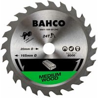 Bahco 24-Zähne Kreissageblätter für Akku-Kreissägen in Holz 184 mm x 20 mm von Bahco