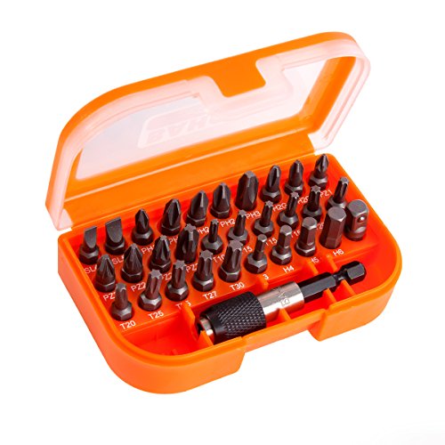 Bitsatz, 31-teilig, Schlitz, PH, PZ, TORX, HEX Bitsatz, 31-teilig, Schlitz, PH, PZ, TORX, HEX von Unbekannt