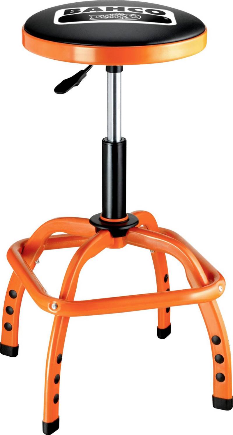 Bahco Werkstatthocker Drehhocker Stuhl Höhenverstellbar Ble305 Fußablage Hocker B-Ware von Bahco