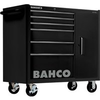 Bahco - Classic Werkstattwagen 40 mit Schrank und 6 Schubladen, schwarz von Bahco