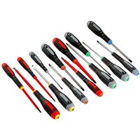 Bahco - ergo Schraubendreher-Satz für Schlitz-, Phillips-, Pozidriv- und TORX-Schrauben mit Gummigriff - 15-tlg. von Bahco