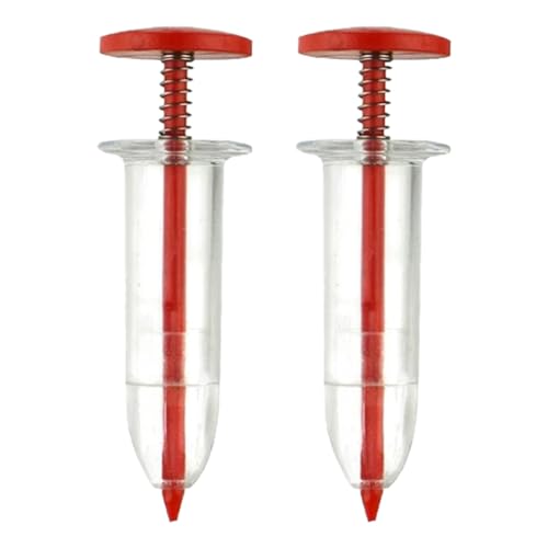 Bai42Ylou 2PCS Aussaathilfe Sämaschine Sämaschine Garten Saathilfe Saatmaschine Mini Seed Spreader Mini- Sähilfe Garten -Samen-Abstandshalter Mit Verstellbarem -Handpflanzer von Bai42Ylou
