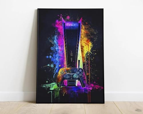 Abstrakte Farbe Gamepad Headset Leinwand Malerei Druck Cool Boy Spiel Zimmer Wand Kunst Poster Für Wohnzimmer Wohnkultur A4 60X90Cm Kein Rahmen Abstrakte Farbe Gamepad Headset Leinwand Malerei Druck Cool Boy Spiel Zimmer Wand Kunst Poster Für Wohnzimmer Wohnkultur A4 60X90Cm Kein Rahmen von Baibexing