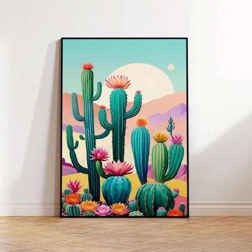 Abstrakte Mexikanische Maestro Wüste Kaktus Blume Wand Kunst Poster Drucke Leinwand Malerei Bilder Für Wohnzimmer Wohnkultur 60X90Cm Kein Rahmen von Baibexing