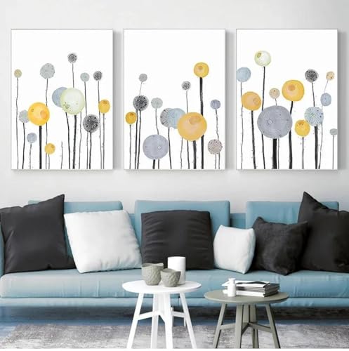 Bunte Blume Leinwand Malerei Abstrakte Geometrische Baum Gelbe Pflanze Poster Und Drucke Wand Bild Für Schlafzimmer Dekoration 40X60Cmx3Pcs Kein Rahmen Bunte Blume Leinwand Malerei Abstrakte Geometrische Baum Gelbe Pflanze Poster Und Drucke Wand Bild Für Schlafzimmer Dekoration 40X60Cmx3Pcs Kein Rahmen von Baibexing