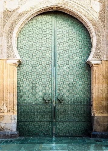 Marokkanische Tür Arabische Leinwand Malerei Poster Drucke Islamischen Muslimischen Architektur Wand Kunst Für Wohnzimmer Schlafzimmer Eid Al-Fitr Wohnkultur A20 40X50Cm Kein Rahmen von Baibexing