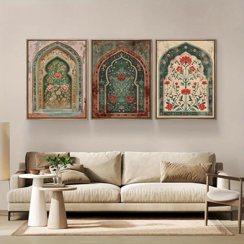 Retro Islamischen Blume Bogen Kunst Leinwand Malerei Drucken Muslimischen Arabischen Landschaft Galerie Wand Kunst Poster Für Wohnzimmer Wohnkultur 60X80Cmx3Pcs Kein Rahmen Retro Islamischen Blume Bogen Kunst Leinwand Malerei Drucken Muslimischen Arabischen Landschaft Galerie Wand Kunst Poster Für Wohnzimmer Wohnkultur 60X80Cmx3Pcs Kein Rahmen von Baibexing