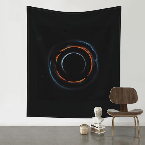 Mysteriöser kosmischer Wandteppich mit schwarzen Löchern, 152,4 x 130,9 cm. Böhmische Kunstdekoration für Ihr Wohnzimmer, Schlafzimmer oder Büro. von Baicrane